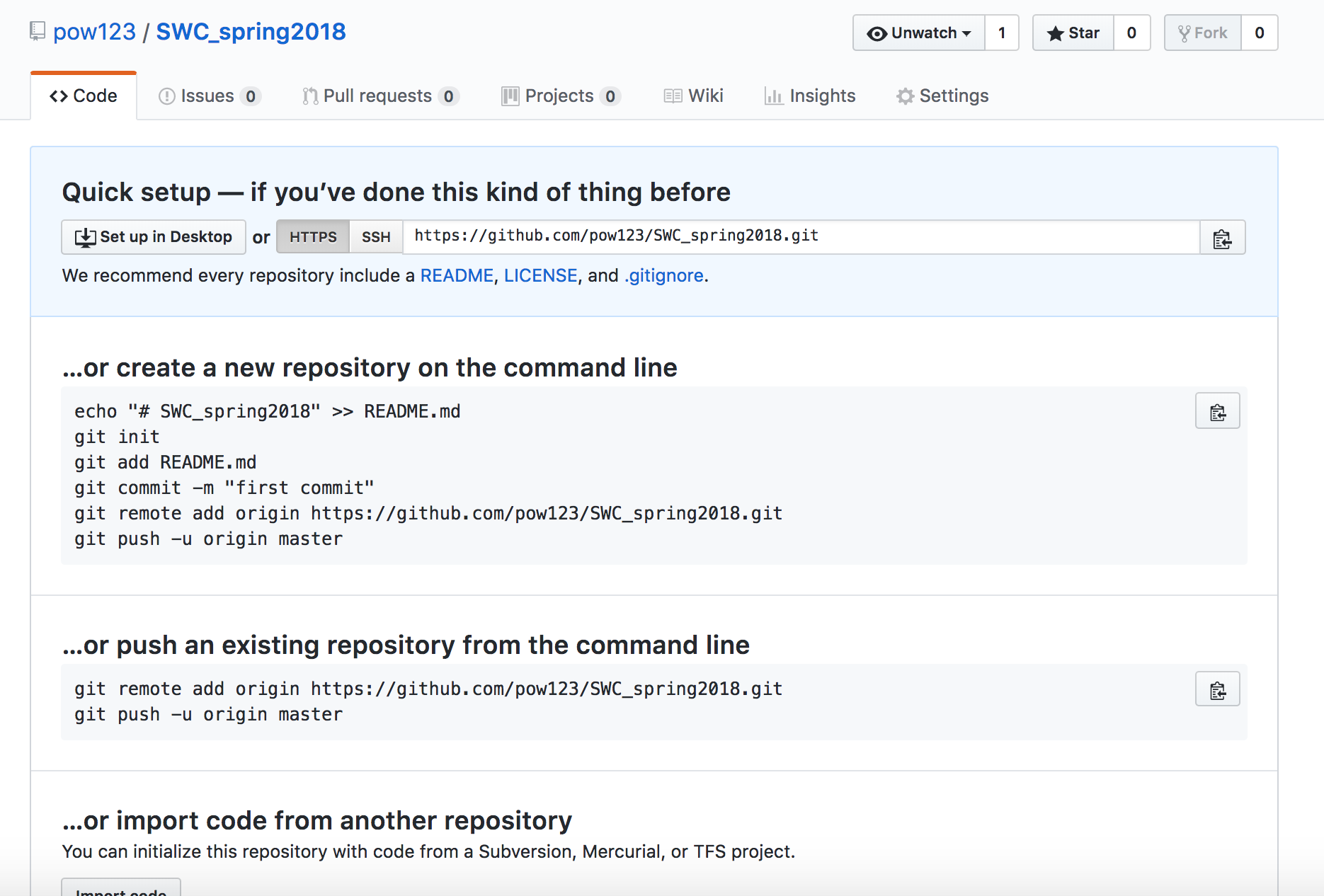 Creating a Repository on GitHub (Step 3)